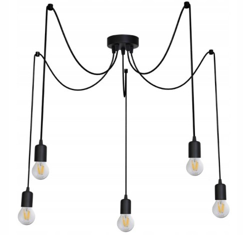 Lampa wisząca Pająk 5 ramienna