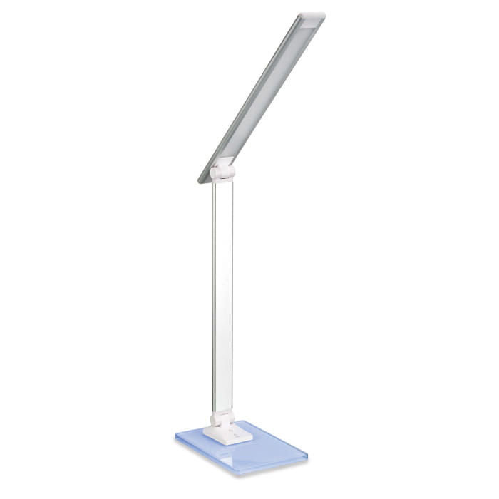 Lampka biurkowa LED szklana podstawa
