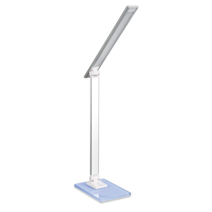 Lampka biurkowa LED szklana podstawa
