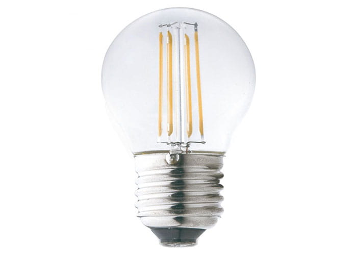 Żarówka LED E27 4W Filament kulka biała ciepła