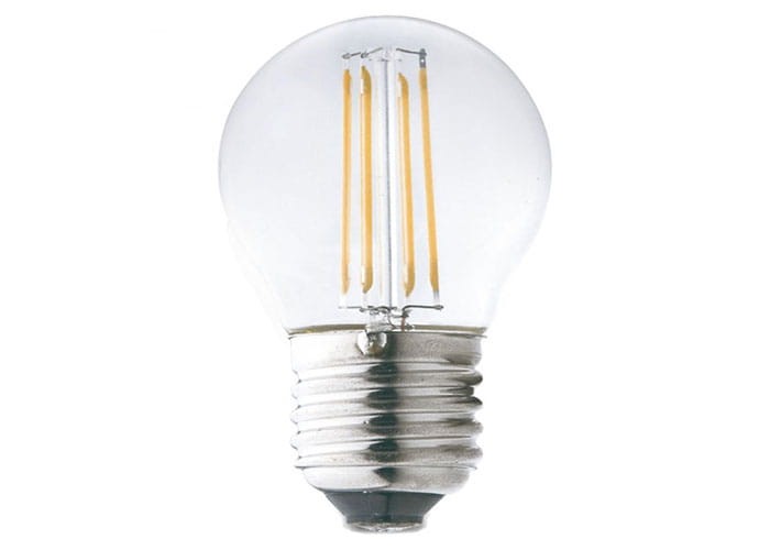 Żarówka LED E27 4W Filament kulka biała ciepła