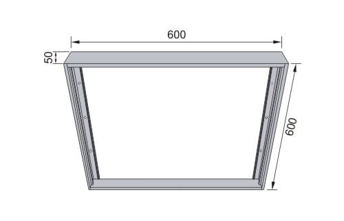 Ramka natynkowa do paneli LED XELENT 60_2