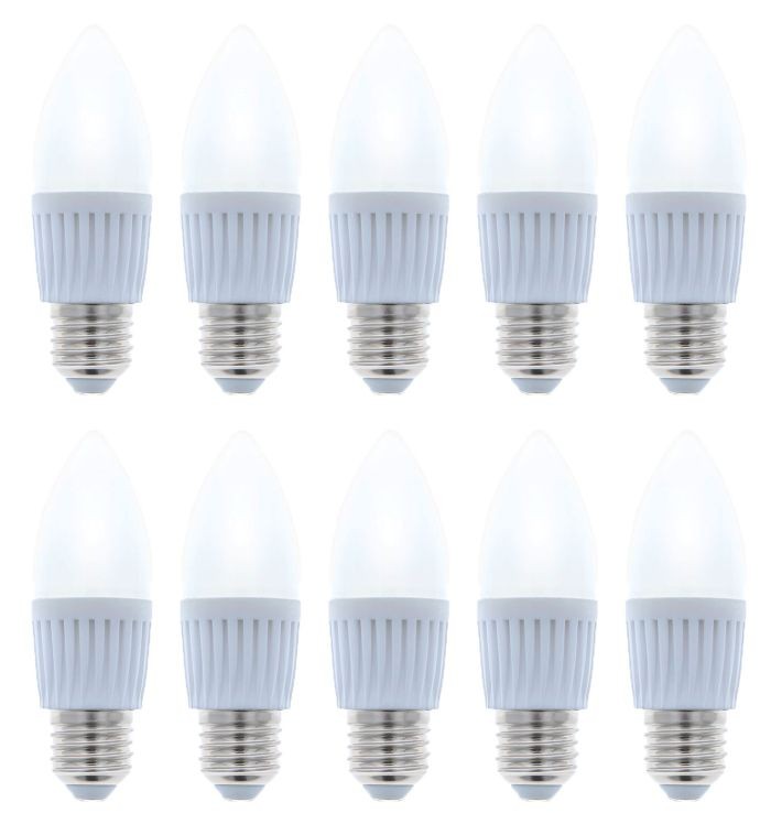 Żarówka E27 10W świeczka C37 biała neutralna pakiet 10szt