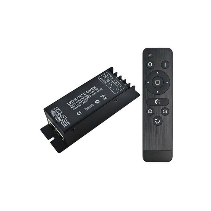 Ściemniacz LED mono radiowy 25A RJ45 12-24V DC + pilot