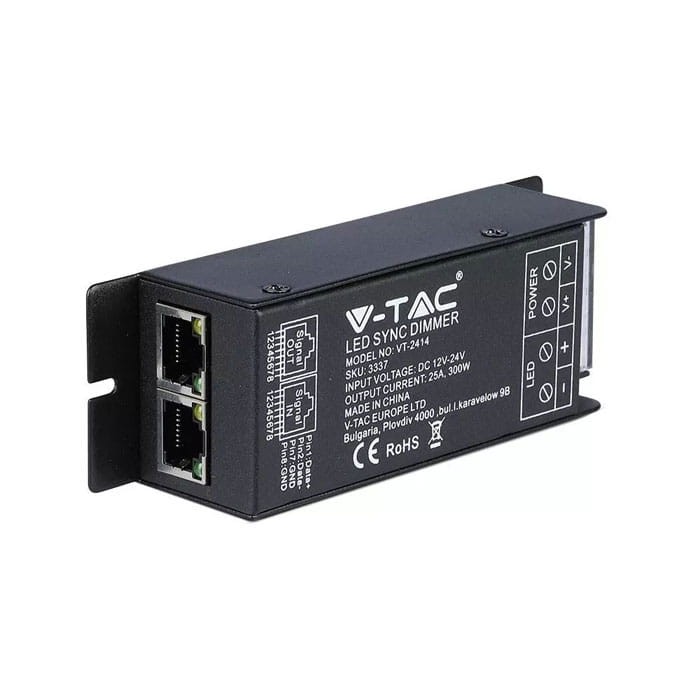Ściemniacz LED mono radiowy 25A RJ45 12-24V DC + pilot_4
