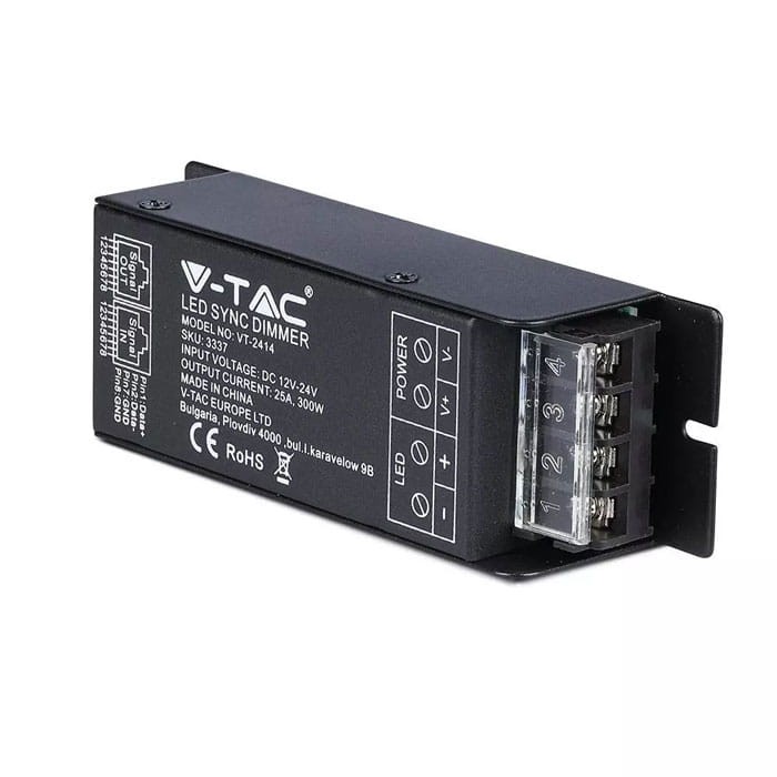 Ściemniacz LED mono radiowy 25A RJ45 12-24V DC + pilot_5