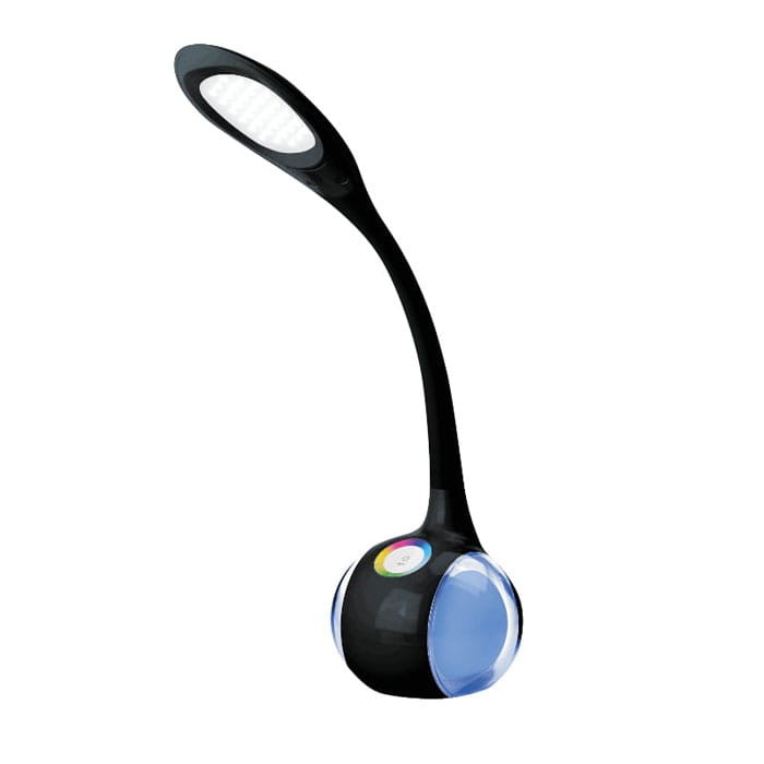 Lampka biurkowa LED 7W 5500K z funkcją lampki nocnej RGB czarna