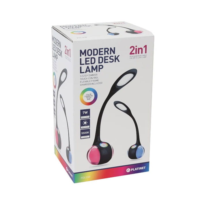 Lampka biurkowa LED 7W 5500K z funkcją lampki nocnej RGB czarna_2