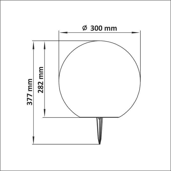 Lampa ogrodowa LED solarna wbijana RGB kula do ogrodu NAZIEMNA 30cm + pilot_5