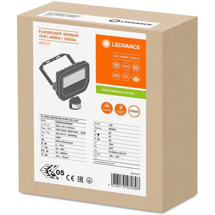 Naświetlacz LED LEDVANCE FLOODLIGHT 10W - 4000K biały z czujnikiem ruchu_5