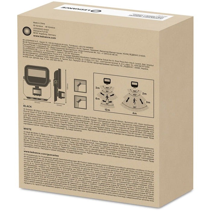 Naświetlacz LED LEDVANCE FLOODLIGHT 10W - 4000K biały z czujnikiem ruchu_6