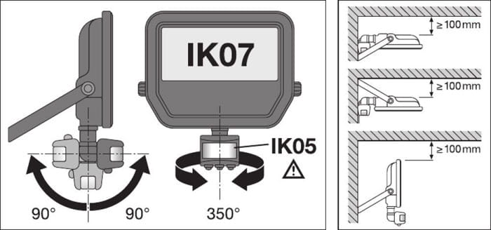 Naświetlacz LED LEDVANCE FLOODLIGHT 10W - 4000K biały z czujnikiem ruchu_8