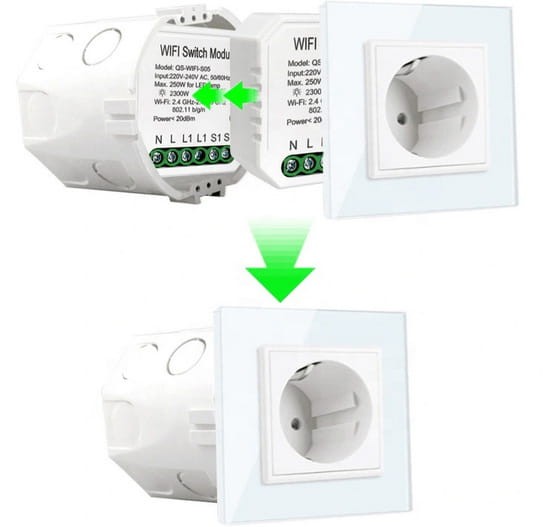 Przekaźnik WiFi do puszki