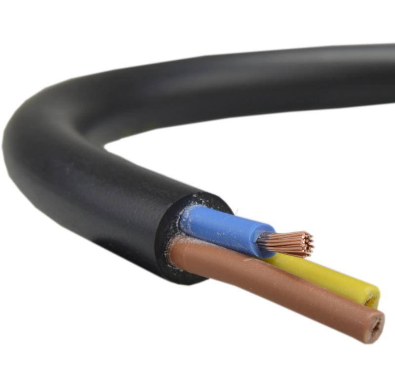 Przewód OMY 3x1 300V czarny - 50m