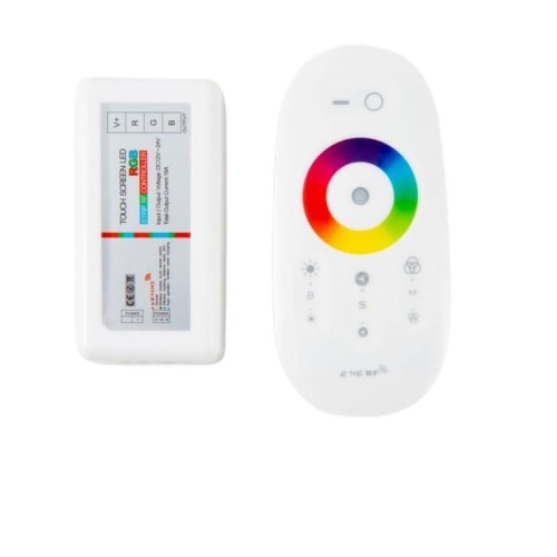 Kontroler + pilot dotykowy LED RGB 12-24V 18A 216W RF radiowy