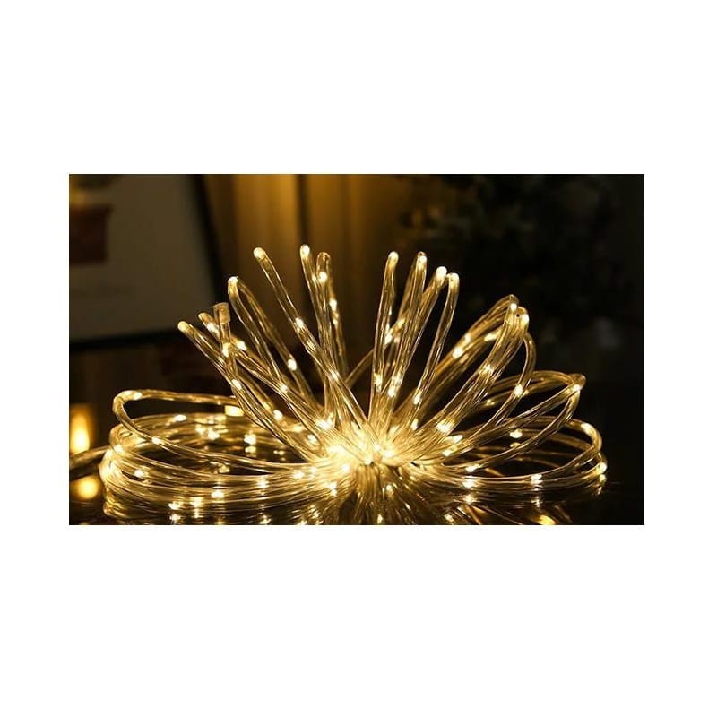 girlanda ogrodowa solarna 100 led biała ciepła