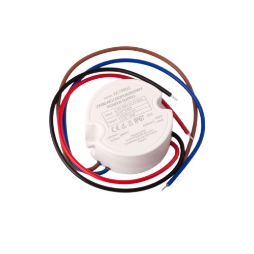 Zasilacz LED 30W 12V 2,5A puszkowy IP20