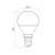 Żarówka LED E14 7W G45 kulka biała zimna wymiary
