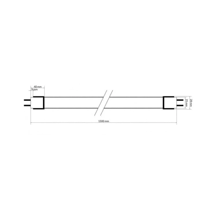 Świetlówka LED T8 25W 150cm 4000K AC-230V - 1-stronne zasilanie_4
