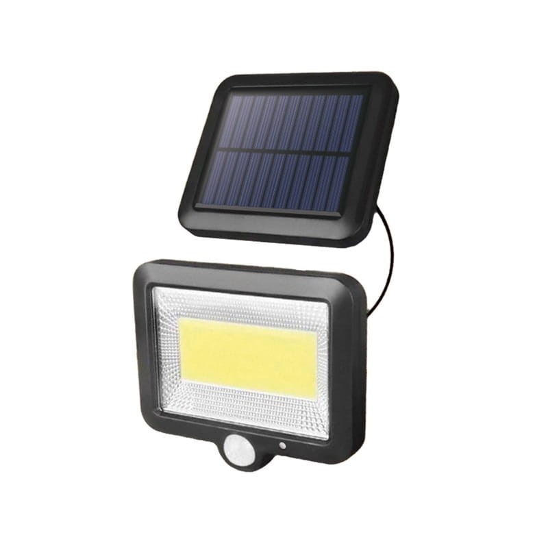 Lampa LED SOLARNA 8W SUNARI FLS-06 biała zimna z czujnikiem ruchu i zmierzchu