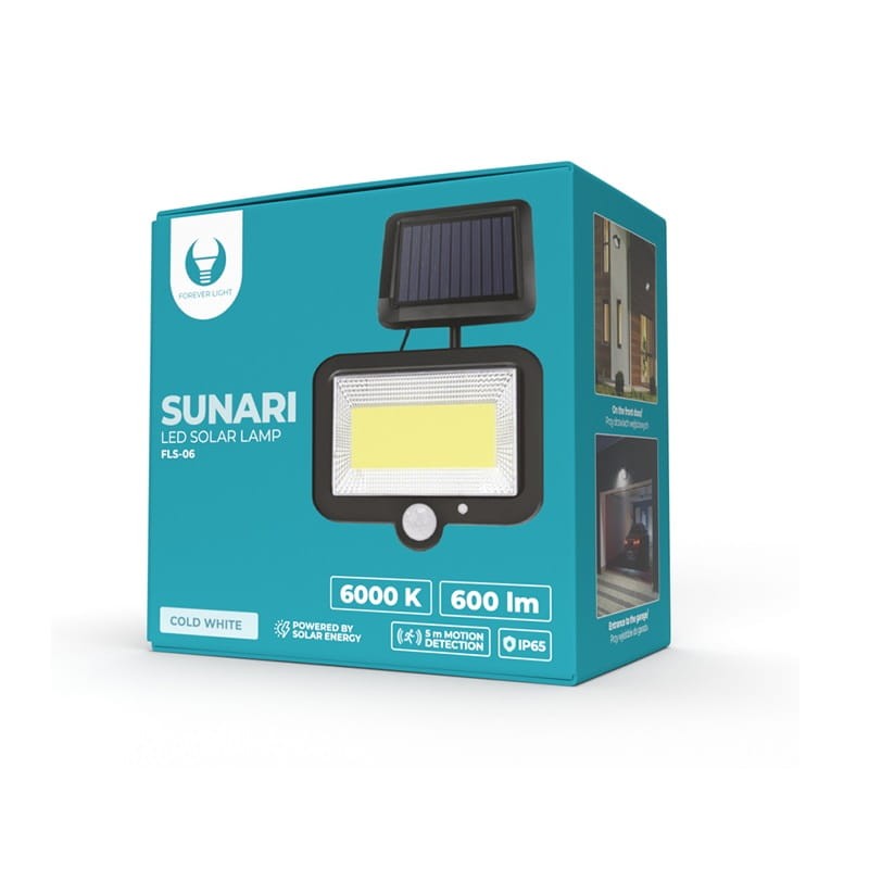 Lampa LED SOLARNA 8W SUNARI FLS-06 biała zimna