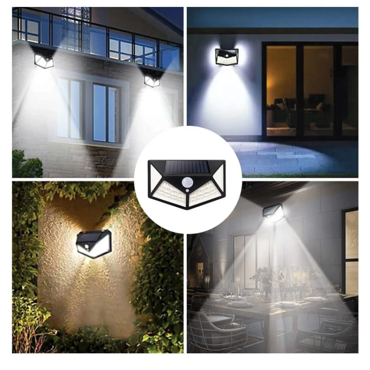 lampa solarna 6W zimna z czujnikiem