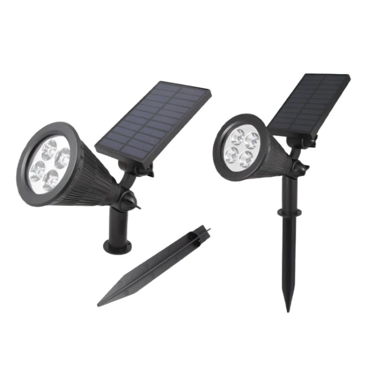 Lampa LED solarna ogrodowa wbijana 2W biała zimna_2