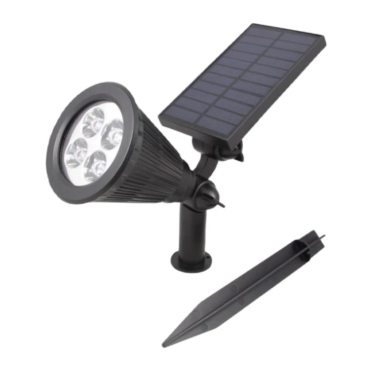 Lampa LED solarna ogrodowa wbijana 2W biała zimna_4