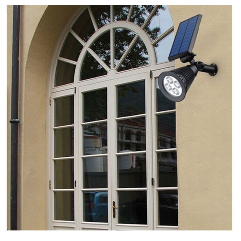 Lampa LED solarna ogrodowa wbijana 2W biała zimna_8