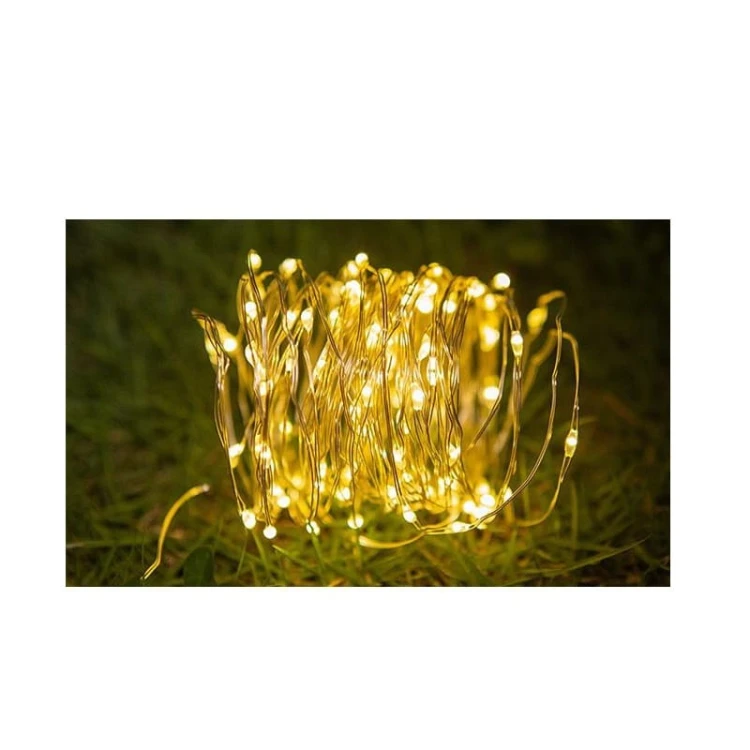 Łańcuch świetlny, girlanda ogrodowa solarna wąż 100 LED biała ciepła 1190 cm_2