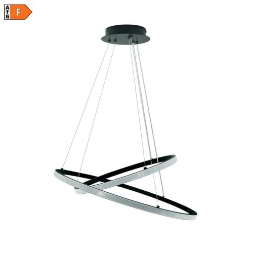 Lampa wisząca CENTER LED 60W 230V 4000K czarna