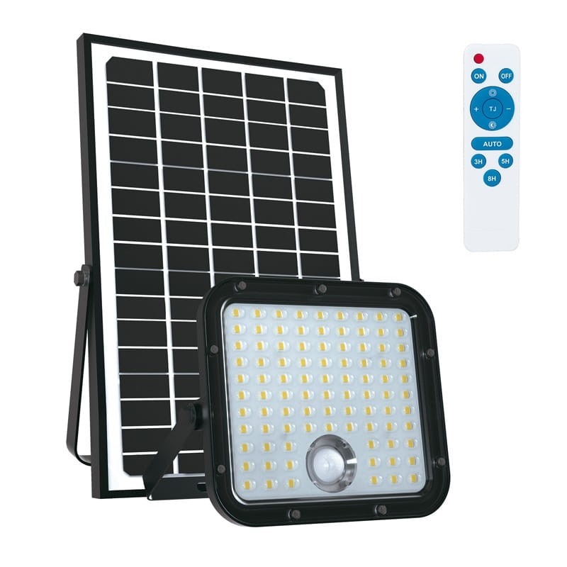 Naświetlacz LED SOLARNY MHCS 30W Premium biały neutralny z czujnikiem ruchu + pilot