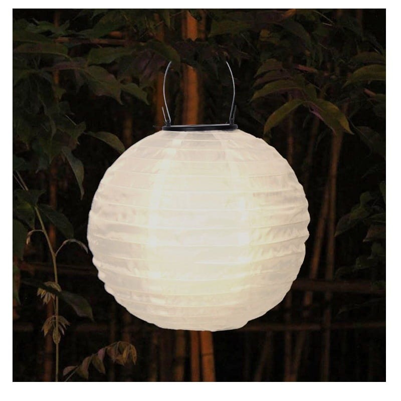 Lampa ogrodowa solarna 20cm FELISI lampion origami biała ciepła_4