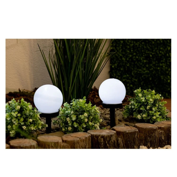 Lampa ogrodowa solarna 10cm ATRIS wbijana kula biała zimna_6