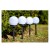 Lampa ogrodowa solarna 10cm ATRIS wbijana kula biała zimna_7