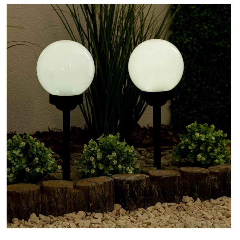 Lampa ogrodowa solarna 15cm ATRIS wbijana kula biała zimna_5