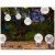 Lampa ogrodowa solarna kula wisząca biała zimna_3