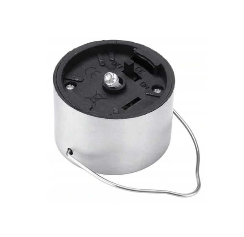 Lampa ogrodowa solarna kula wisząca biała zimna_7