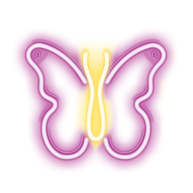 Neon dekoracyjny LED MOTYL Neolia róż + USB NNE03 Forever Light