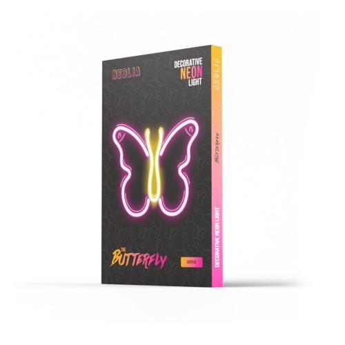 Neon dekoracyjny LED MOTYL Neolia róż + USB NNE03 Forever Light_2