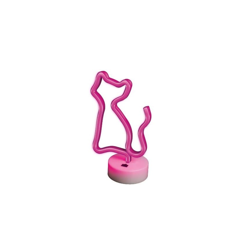 Neon dekoracyjny LED KOT różowy + USB FSNE02 Forever Light