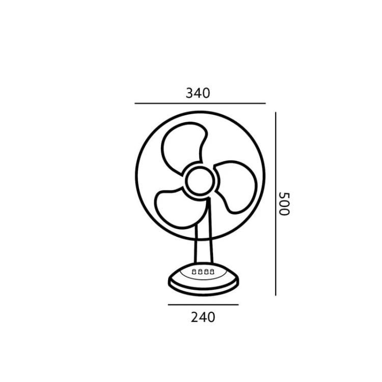Wentylator stołowy VIENTO 40W biały_2