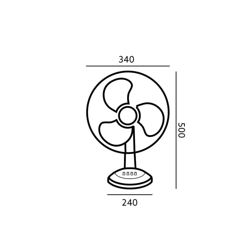 Wentylator stołowy VIENTO 40W biały_2