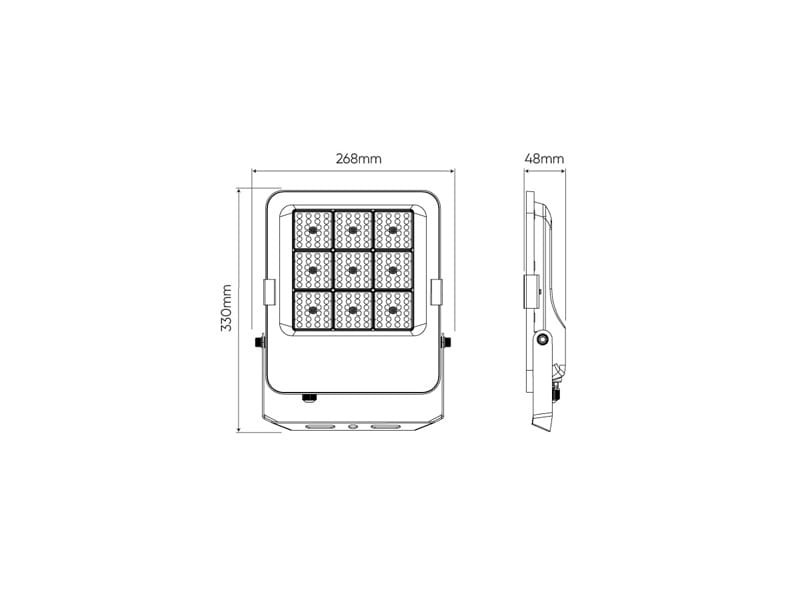 Naświetlacz LED LEDline Prime FLOODLIGHT 100W - 4000K biała neutralna_2