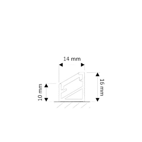 Profil 1m DES Triline Mini do taśm LED złoty kątowy + klosz mleczny_2