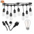 Girlanda ogrodowa 230V 15xE27 LED 15m 1W łańcuch biała ciepła IP65