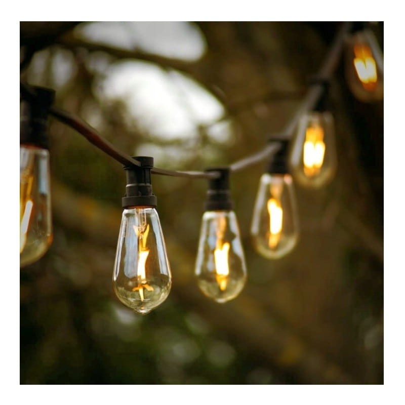 Girlanda ogrodowa 230V 15xE27 LED 15m 1W łańcuch biała ciepła IP65_4