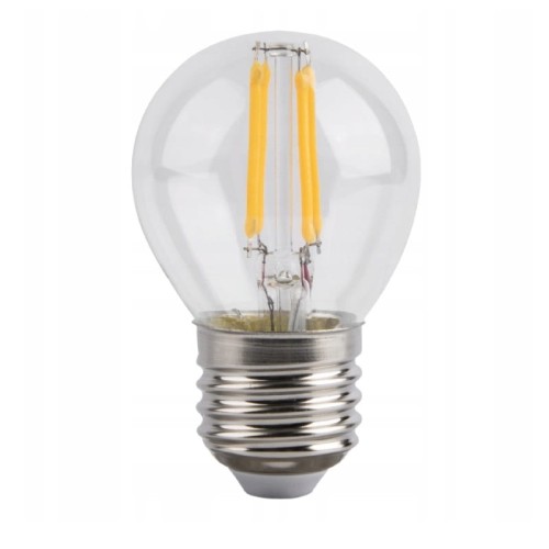 Żarówka LED E27 2W G45 biała neutralna Filament kula