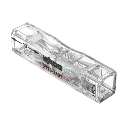 Szybkozłączka WAGO przelotowa 2x0,75 - 4mm2 transparentna 2773-2401