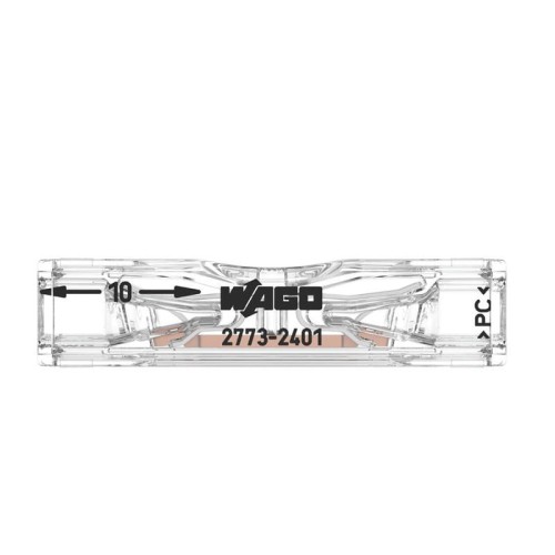 Szybkozłączka WAGO przelotowa 2x0,75 - 4mm2 transparentna 2773-2401_2